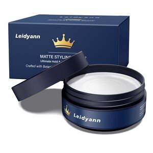 Hair Clay for Men, Strong Hold Matte Finish Natural Hair Cream & Pomade